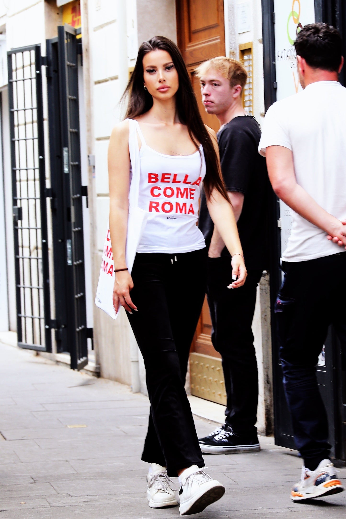 Canotta bianca “Bella come Roma”