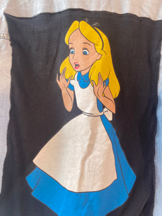 Giacchetta di Jeans Alice in Wonderland